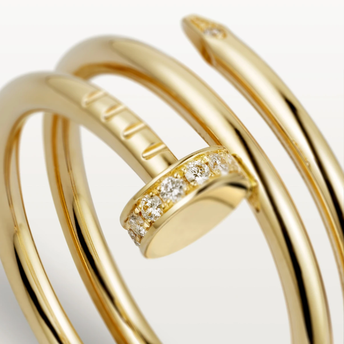 Doppelter Nagel Ring