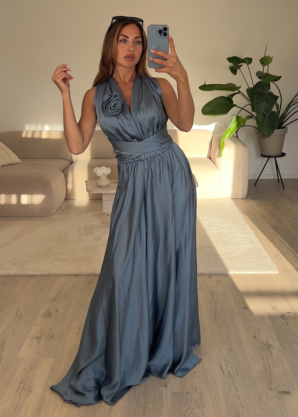 Wickelbares Abendkleid