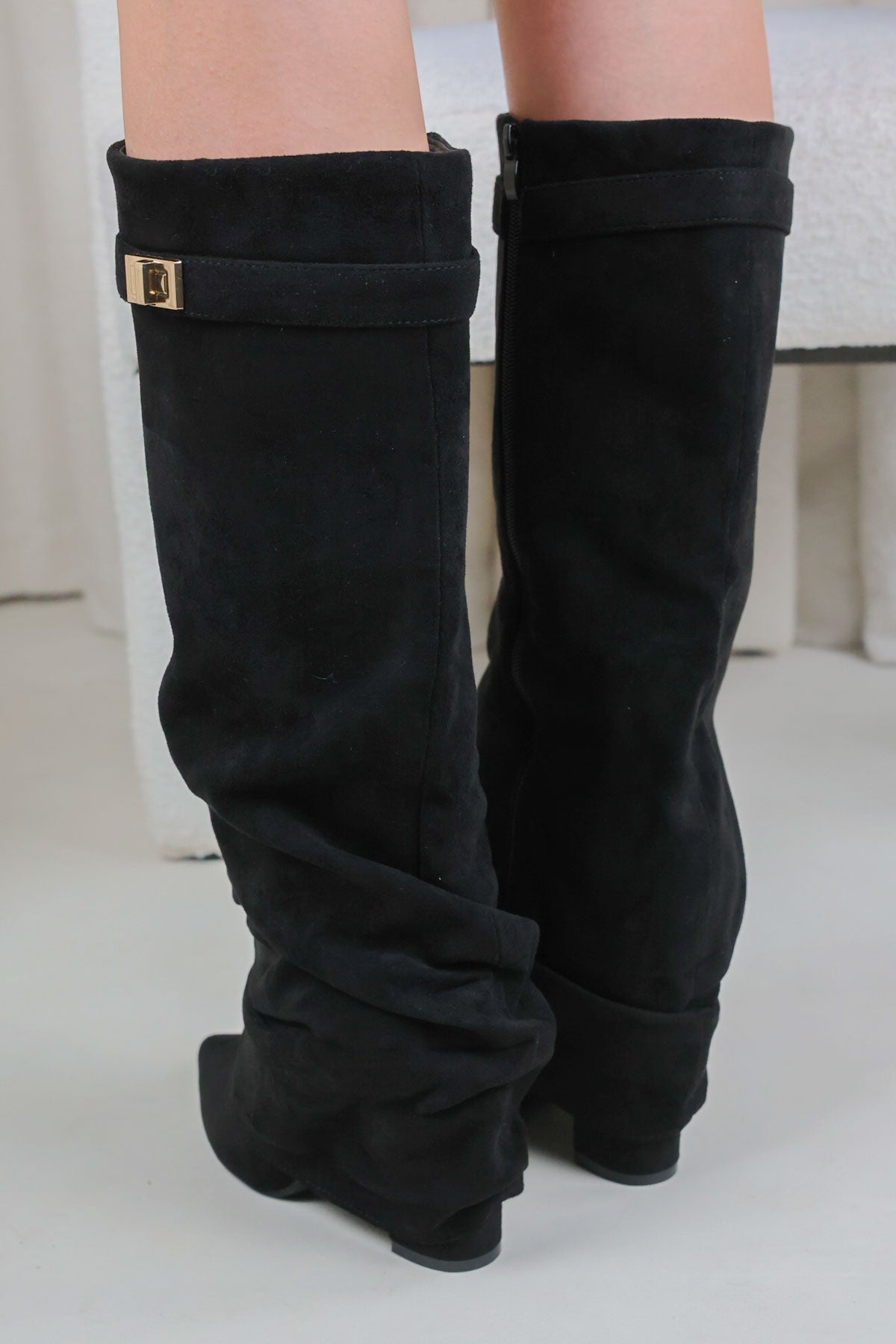 Calianté Shark Boots Stacked - Schwarz