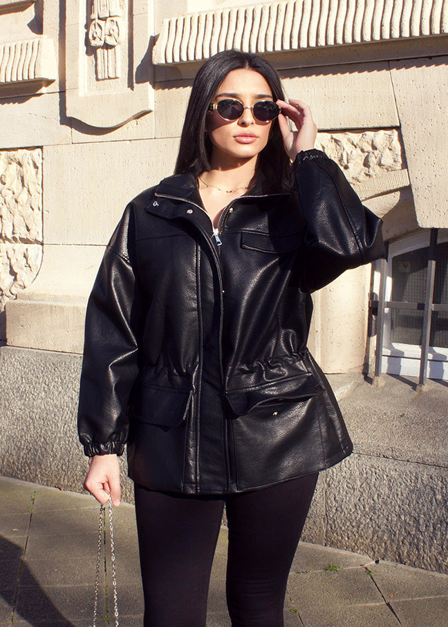 Kunstlederjacke