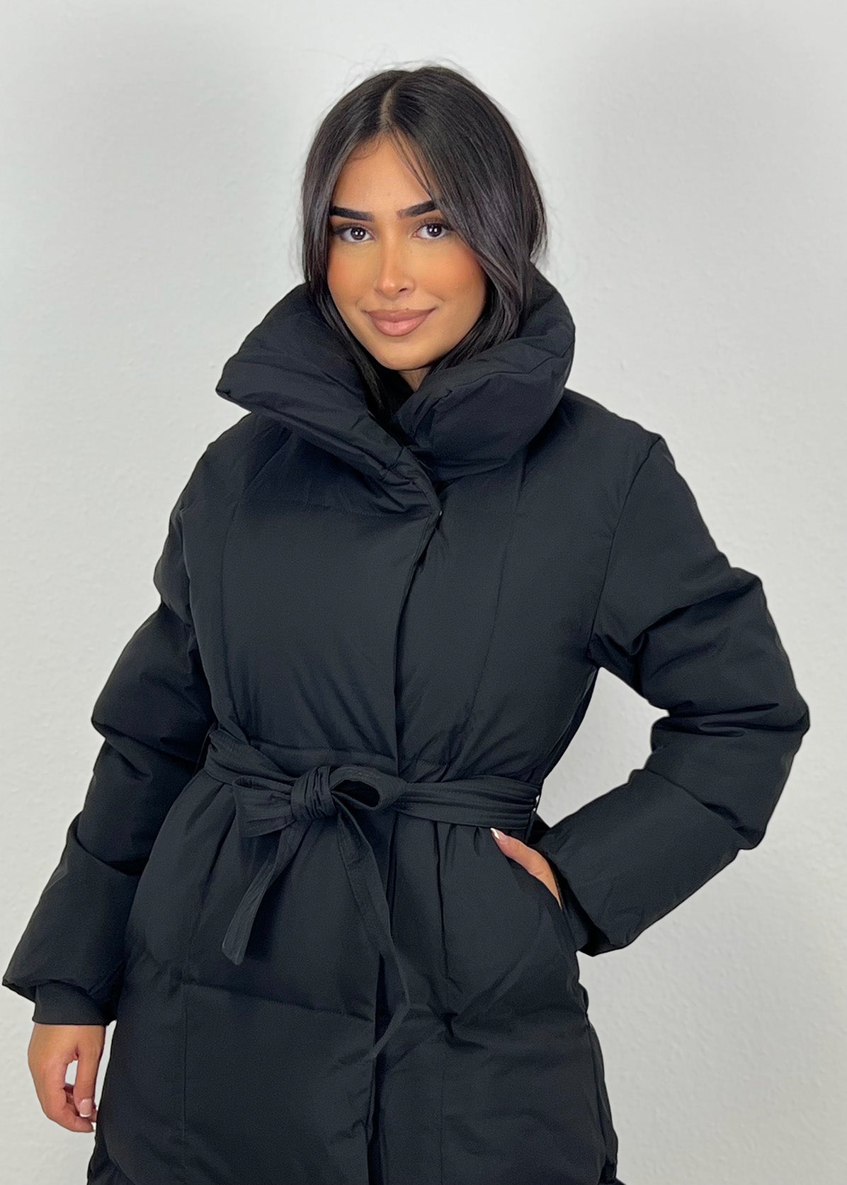 Lange Winterjacke