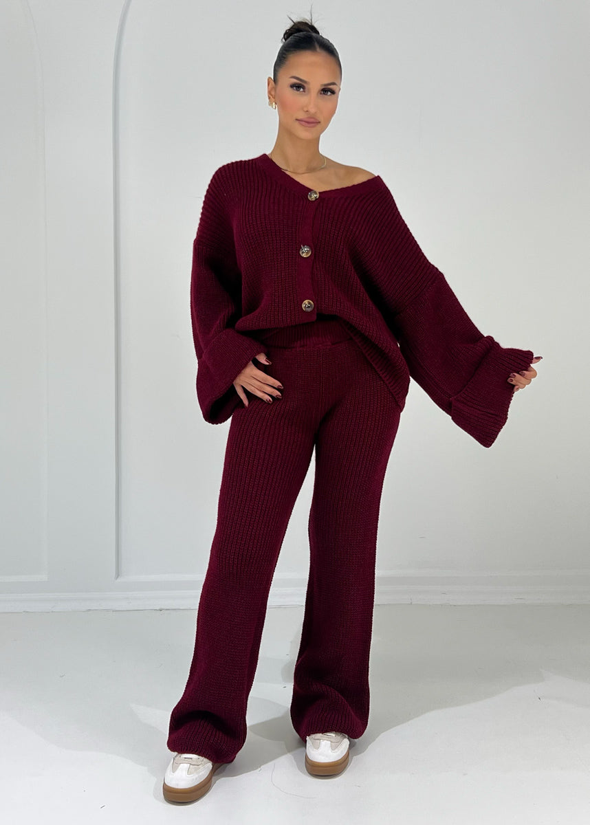 Oversize Strickset mit weiten Ärmeln