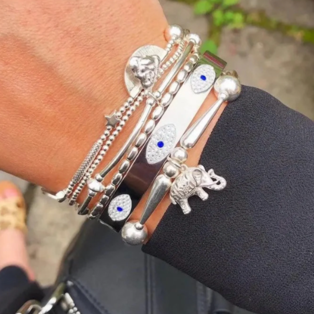 Topaz Armreif - Silber