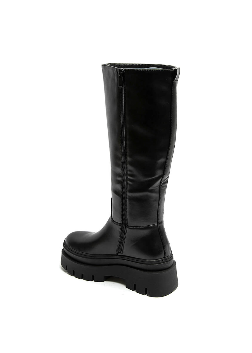 Kniehohe Plateaustiefel