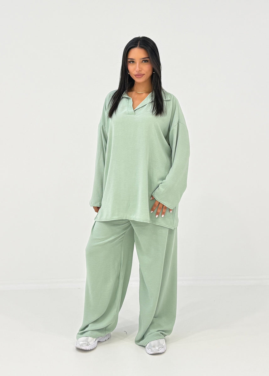 2-teiliges Set mit Kragen