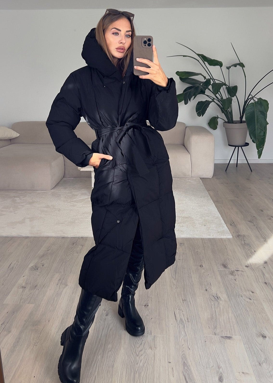 Winterjacke mit Kapuze