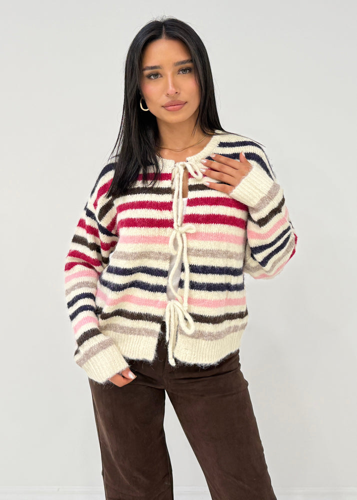 Gestreifter Cardigan