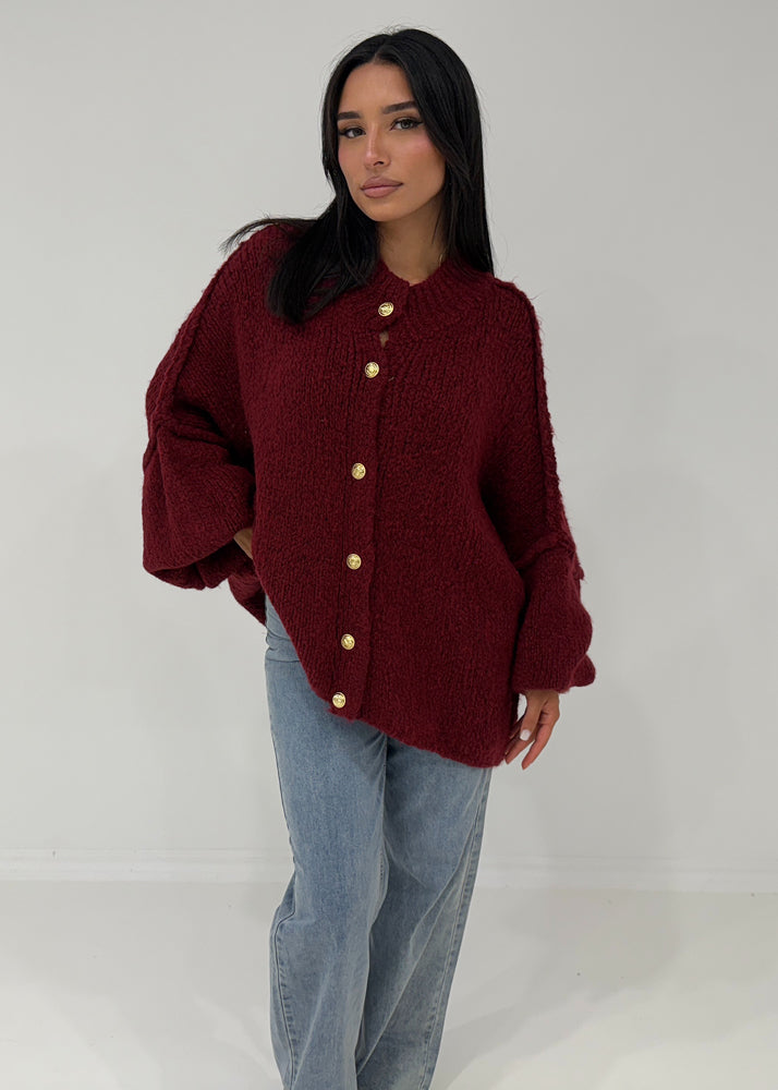 Oversize Strickjacke