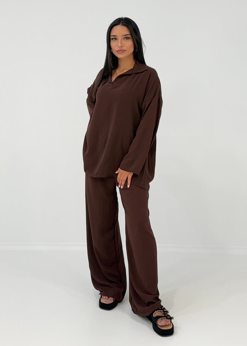 2-teiliges Set mit Kragen