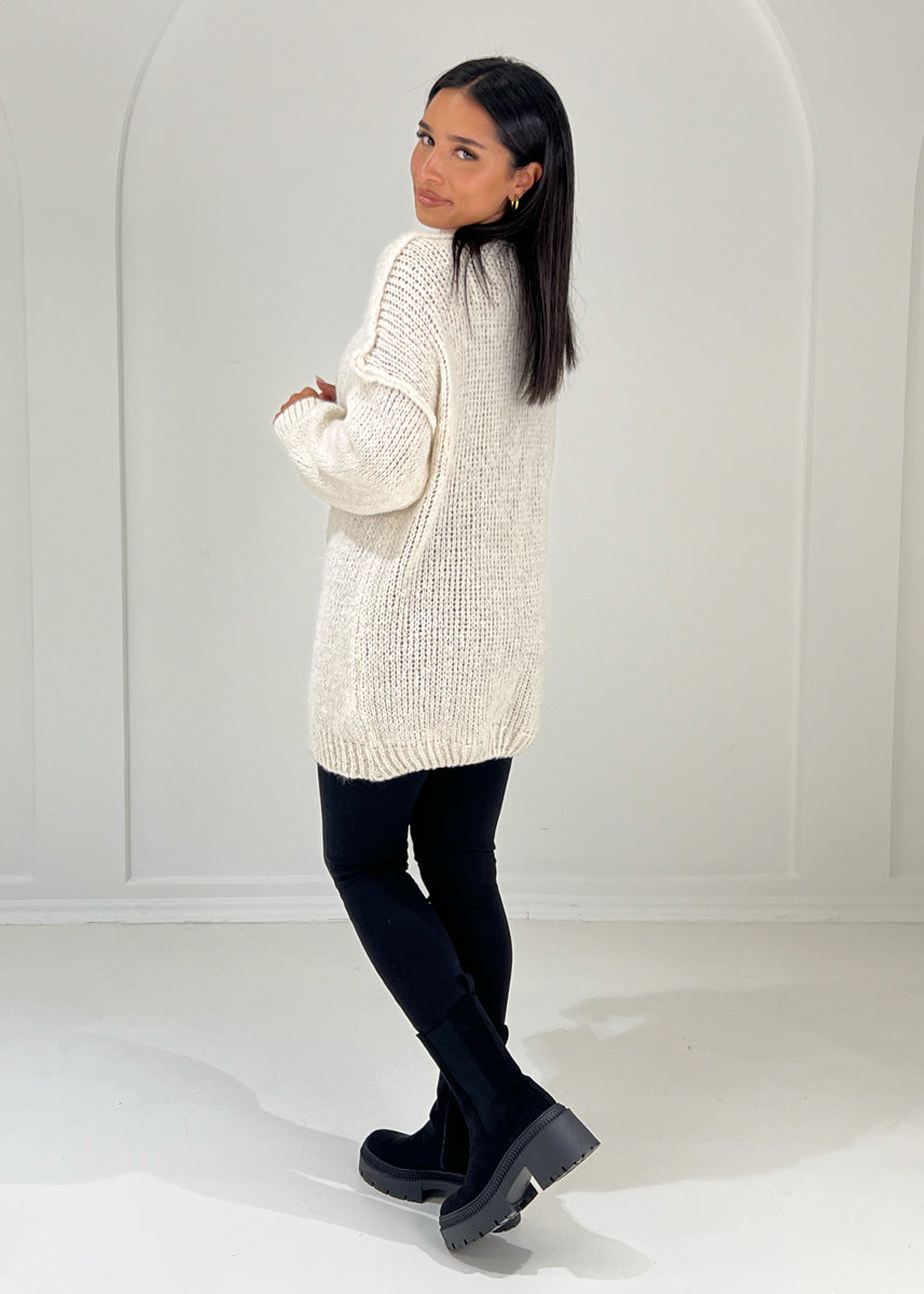 Strickcardigan mit softer Struktur