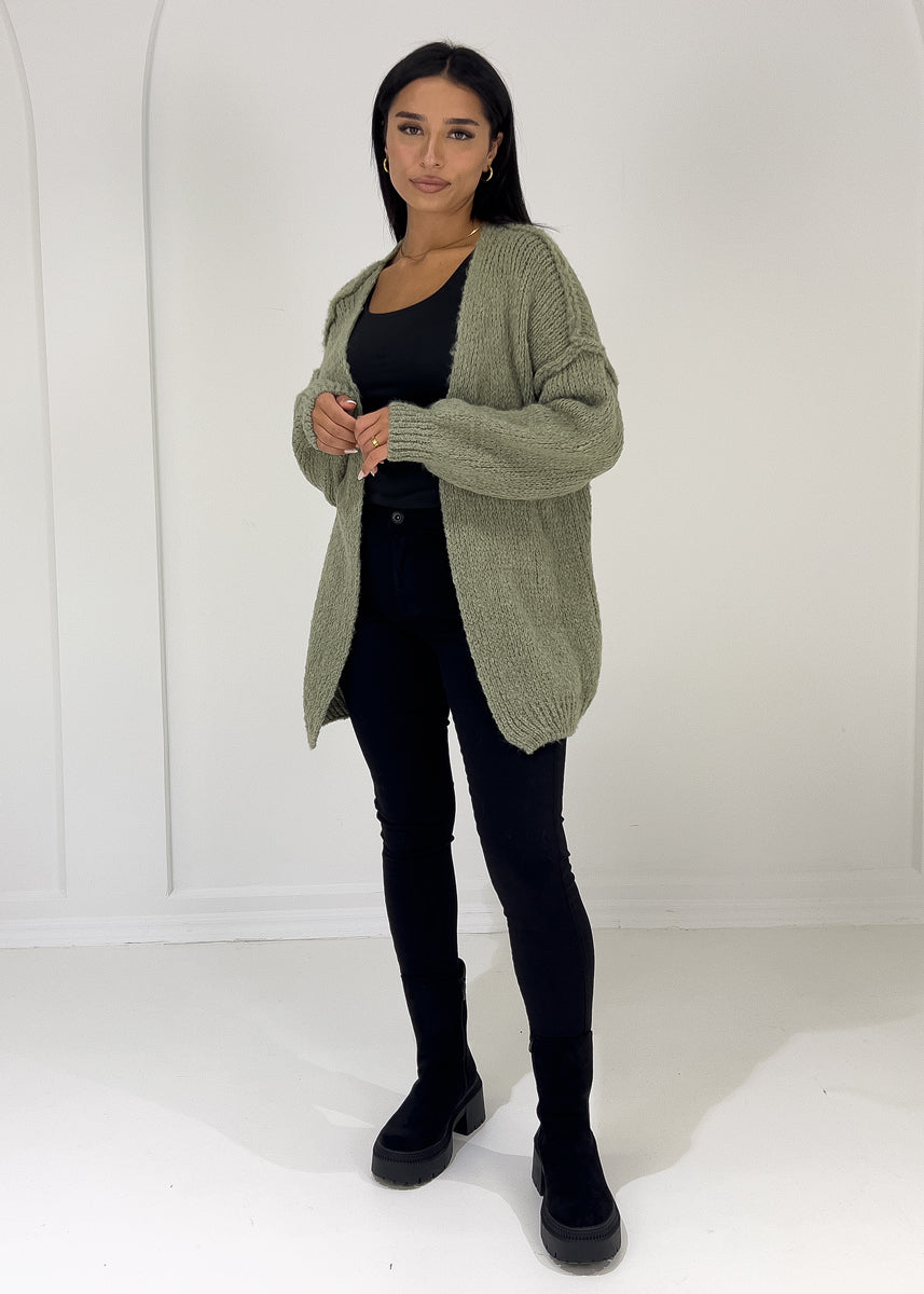 Strickcardigan mit softer Struktur